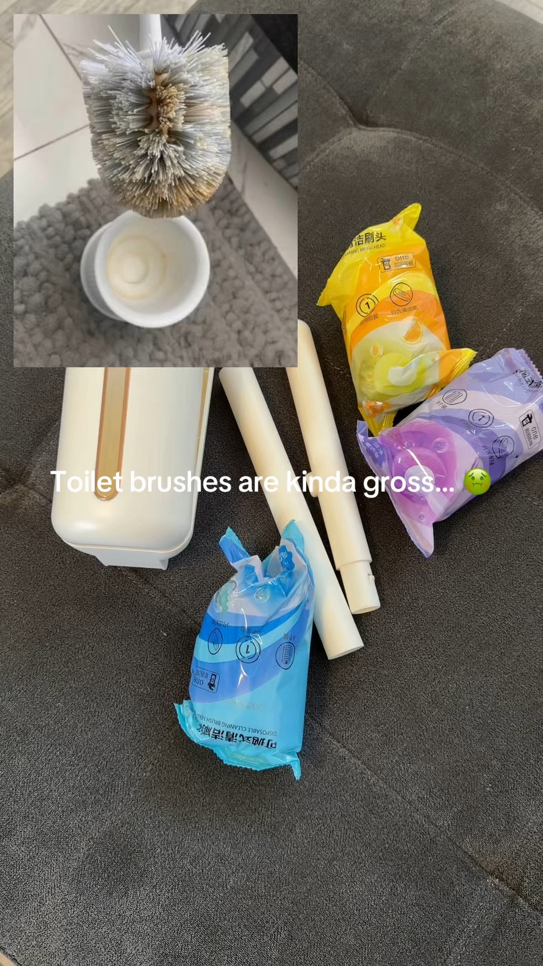 Disposable Toilet Brush Cleaning System kit I linked similar ones #bathroom #bathroomcleaning #toilet #toiletcleaning 

#LTKHome #LTKmomlife