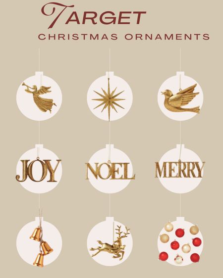 Target Christmas ornaments 

#LTKHoliday #LTKfindsunder50 #LTKhome