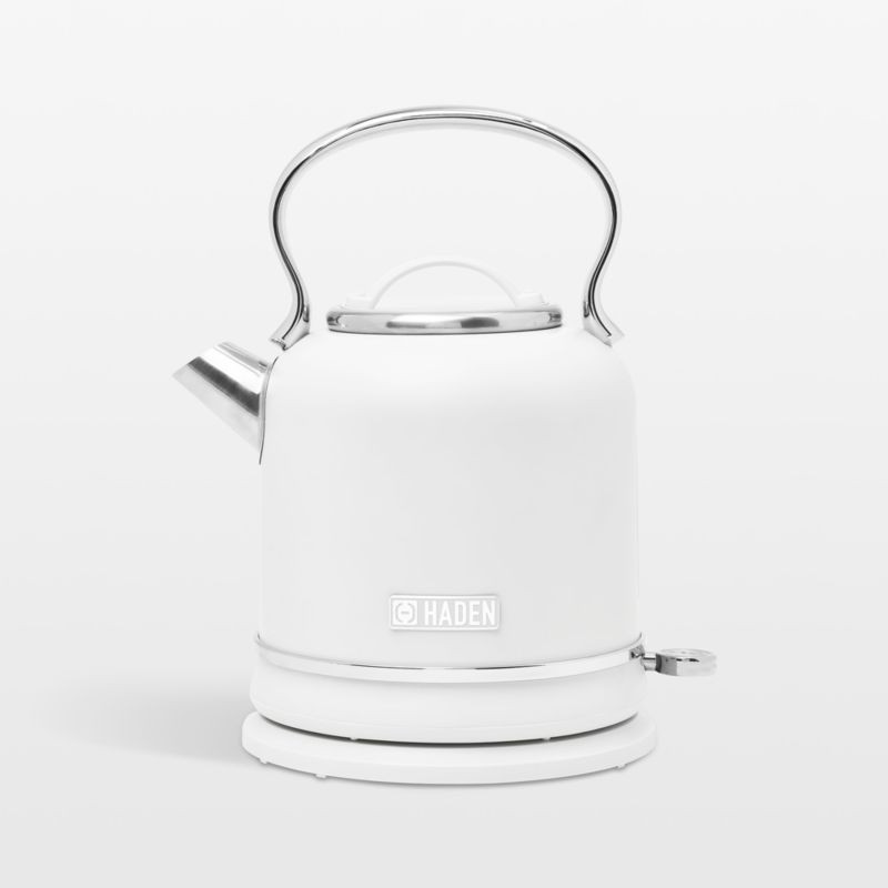 HADEN Chelsea Ivory Electric Kettle + Reviews | Crate & Barrel | Crate & Barrel