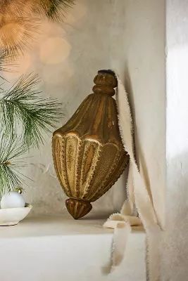 Antiqued Glass Giant Finial Ornament | Terrain