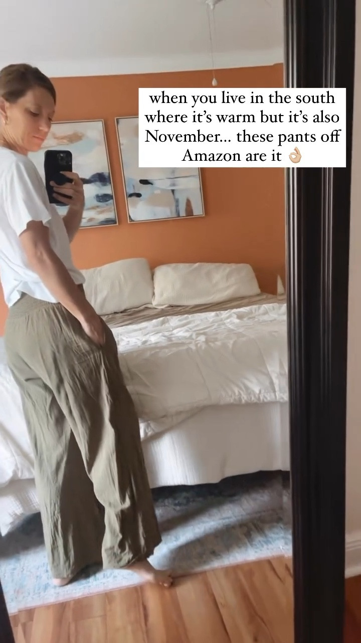 The perfect light pants for all seasons, especially if you live in a warmer climate.

#LTKVideo #LTKstyletip #LTKfindsunder50