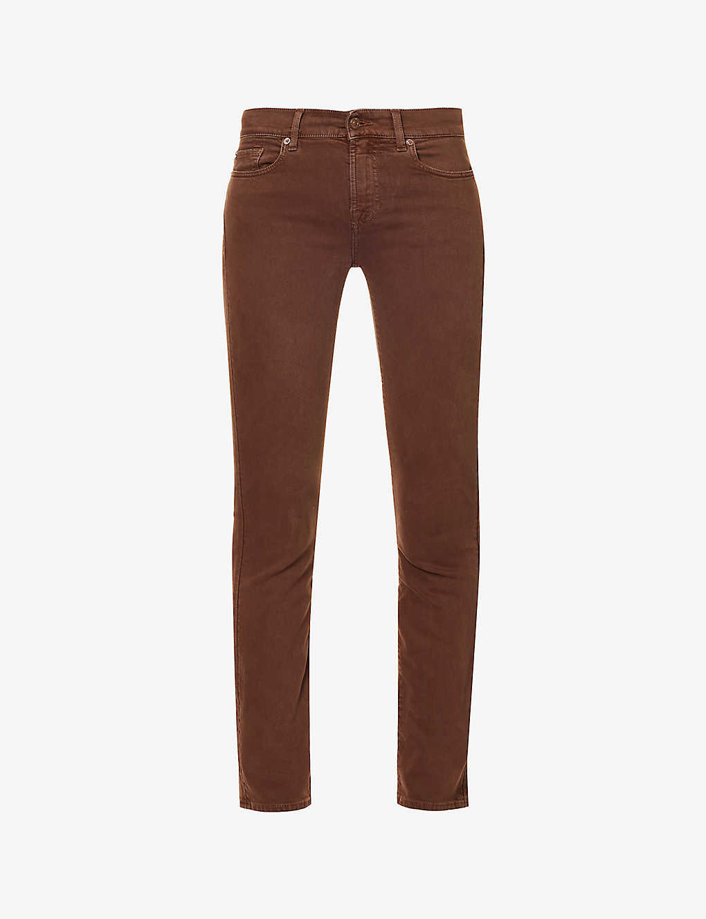 7 FOR ALL MANKIND Roxanne slim-leg mid-rise stretch-denim jeans | Selfridges