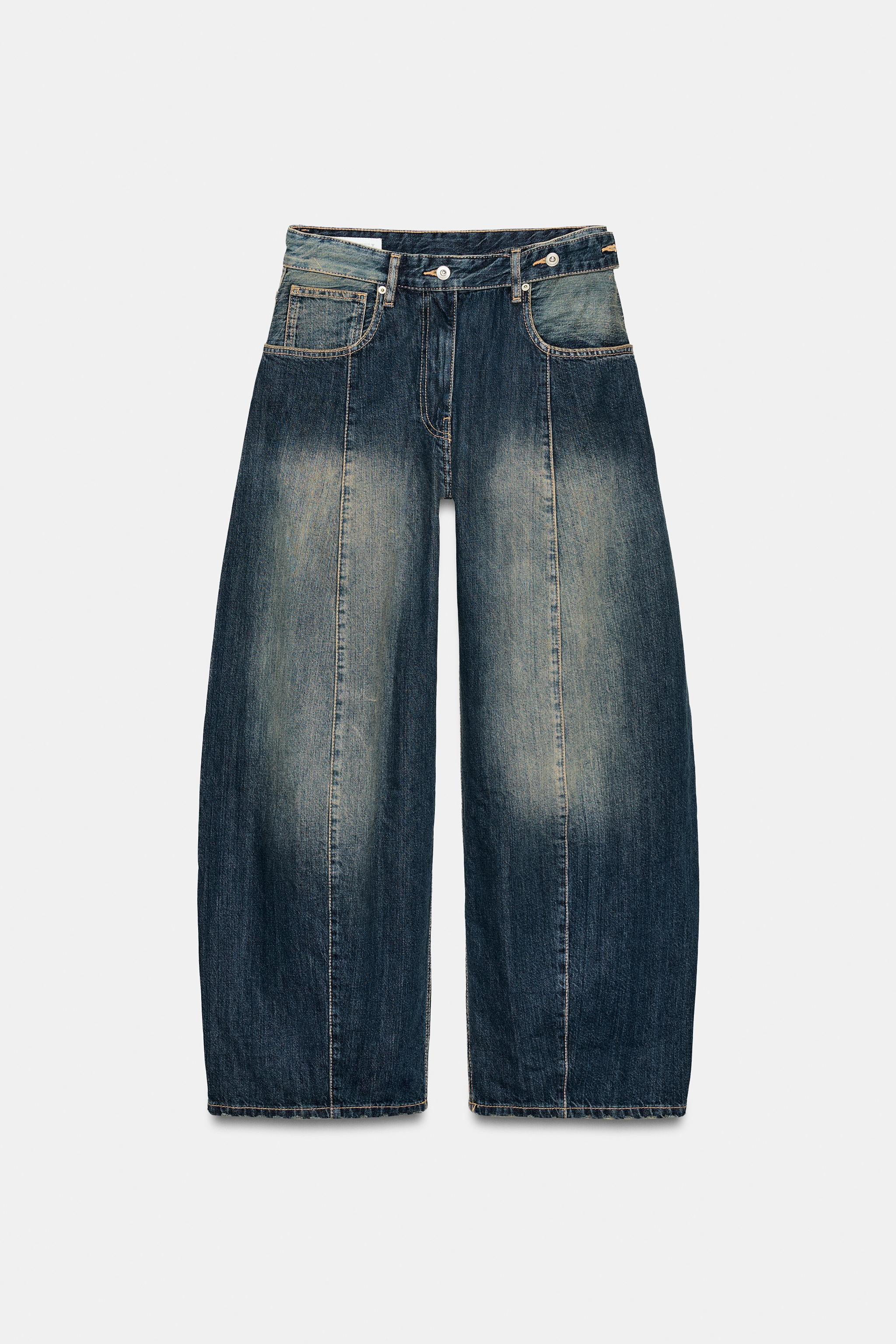 TRF MID-WAIST OVERSIZE JEANS | Zara UK
