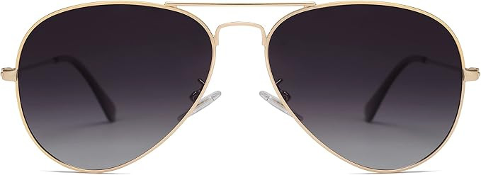 SOJOS Classic Aviator Polarized Sunglasses for Men Women Vintage Retro Style SJ1054 | Amazon (US)
