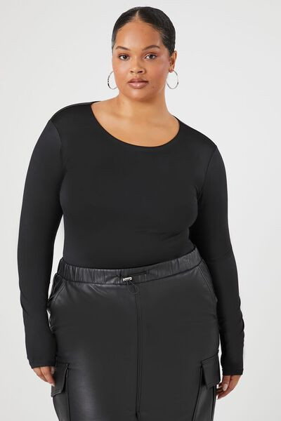 Plus Size Contour Long-Sleeve Bodysuit | Forever 21 (US)