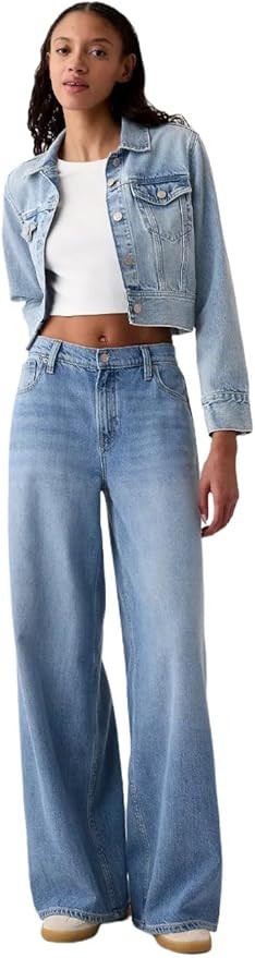Gap Womens Mid Rise Baggy Denim | Amazon (US)