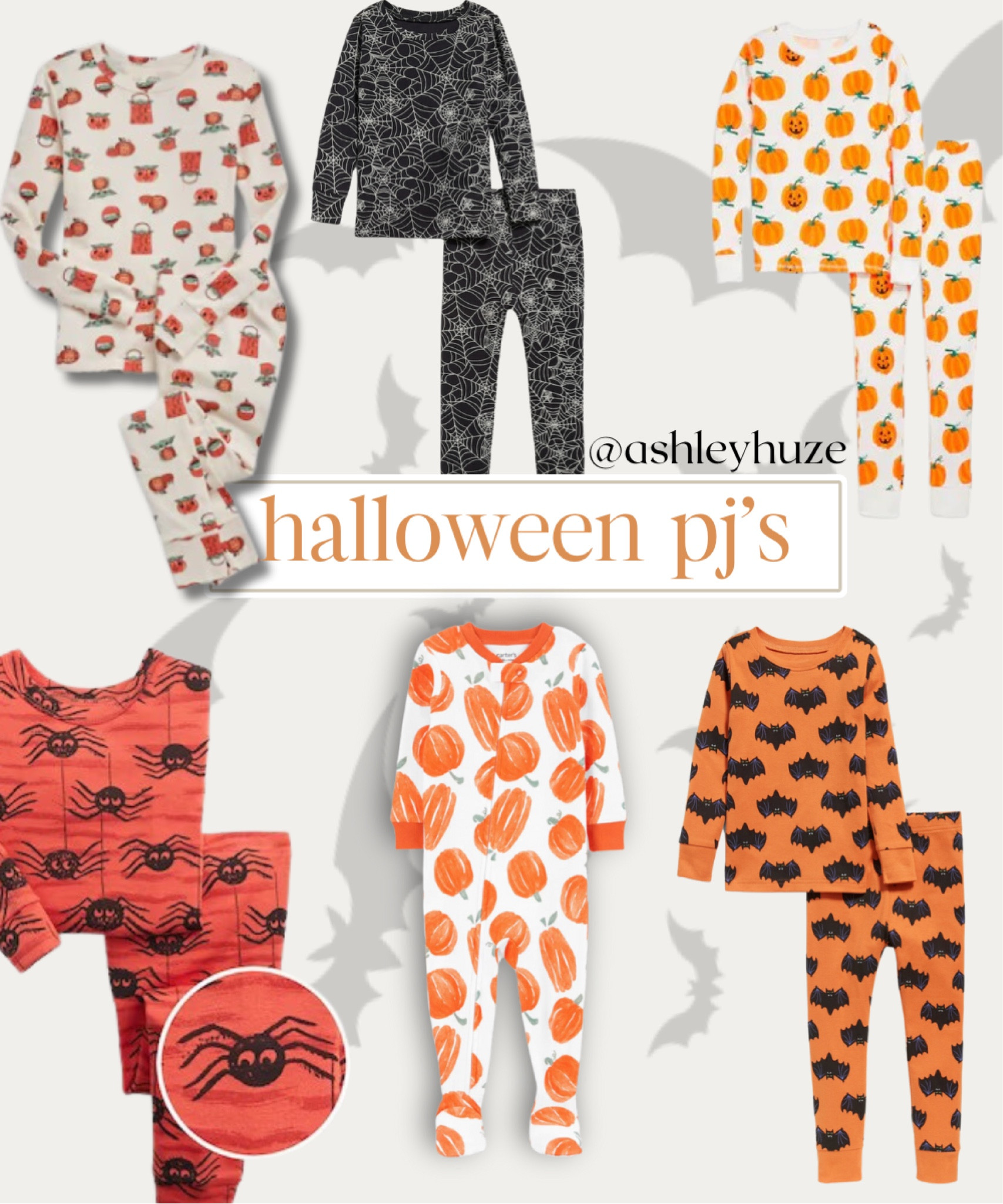 Cute Halloween pajamas in several different prints! Lots more linked down below! #halloweenpajamas #oldnavyhalloween #gaphalloween #targethalloween #halloweenkidspjs #halloweenpjs #boobasket #pumpkinpjs #spiderpjs 

#LTKFind #LTKSale #LTKSeasonal