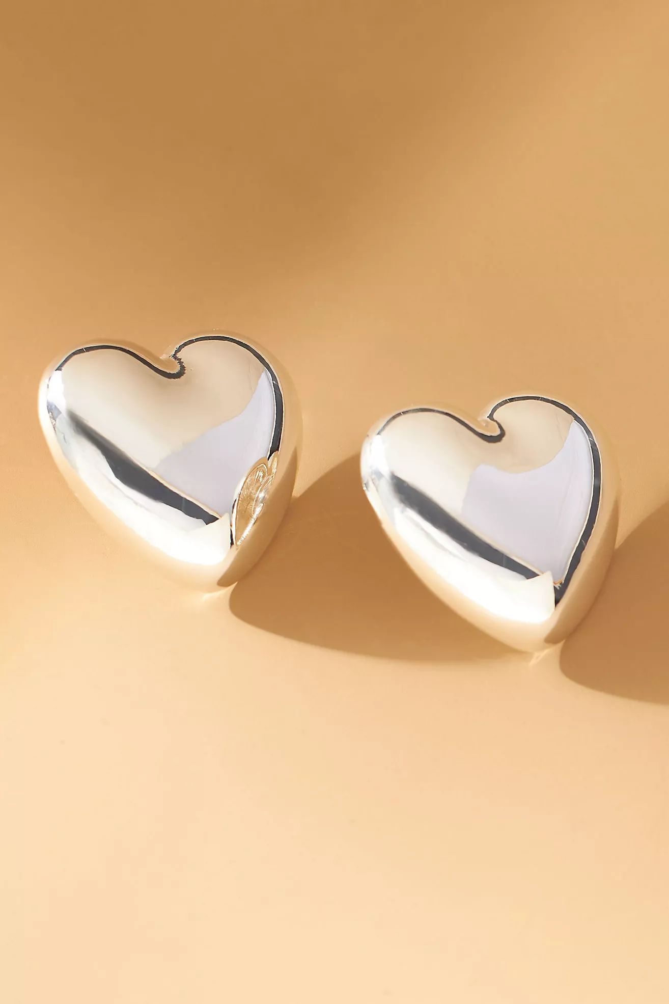Oversized Heart Stud Earrings | Anthropologie (US)