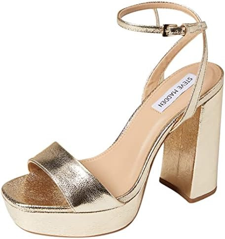 Steve Madden Women's Lessa Open Toe Block Heel Platform Sandal | Amazon (US)