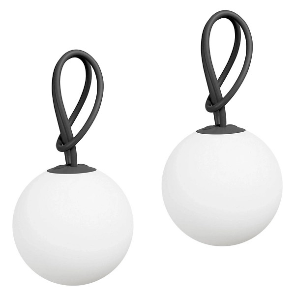 Bolleke Rechargeable Outdoor Hanging LED Pendant Set of 2 | Lumens