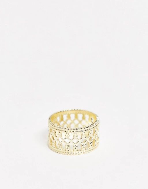 & Other Stories cut out cuff ring in gold | ASOS UK