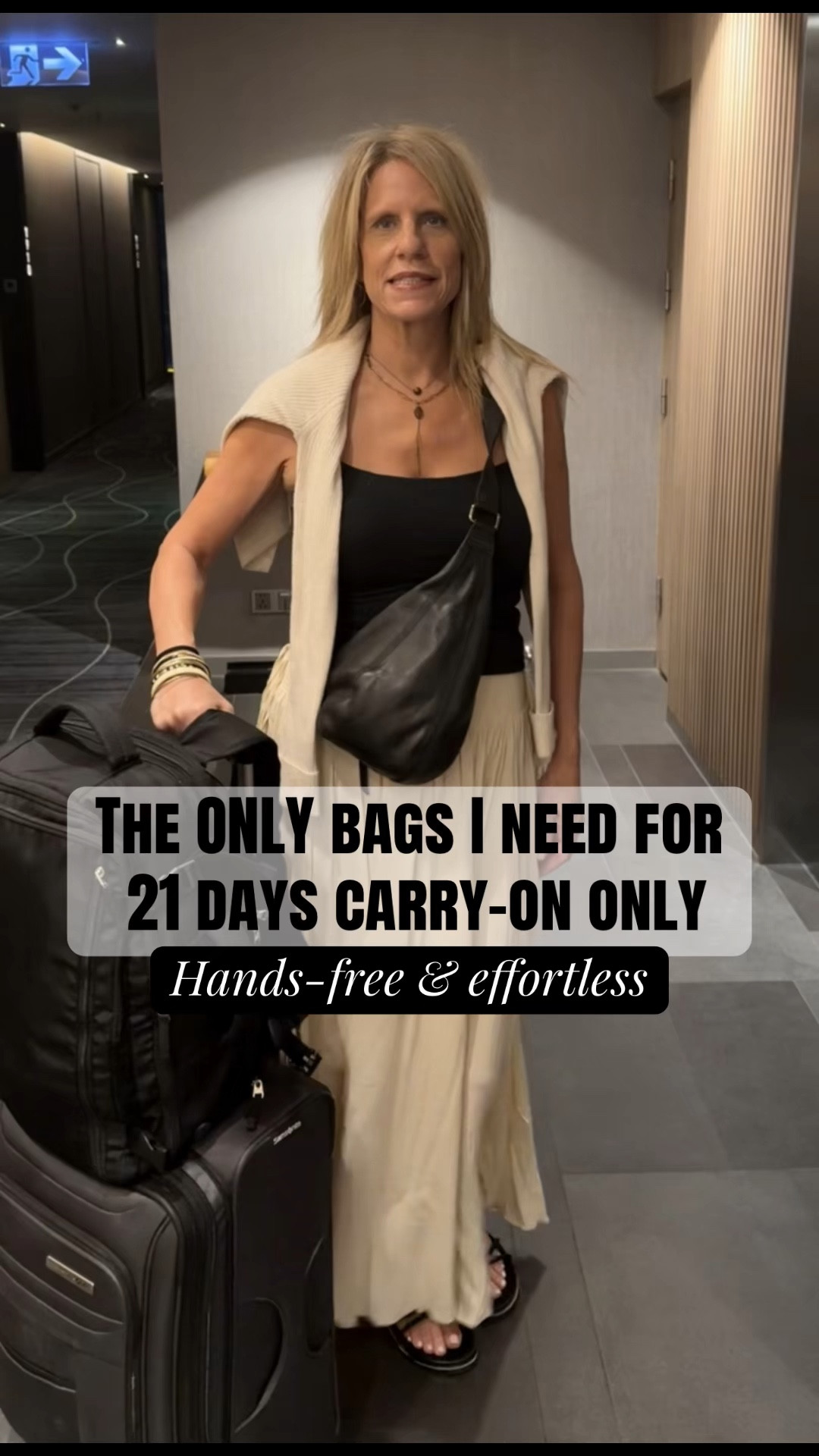 These three bags are all I need when I travel for 21 days, I never have to check a bag 

#LTKTravel #LTKOver40