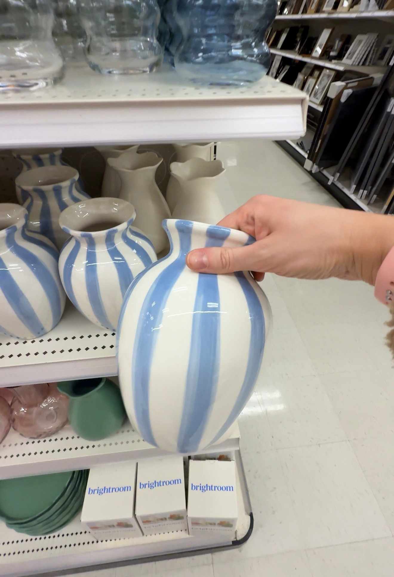 Striped spring vase at Target! Loving the blue 🩵 and only $12 

#LTKSeasonal