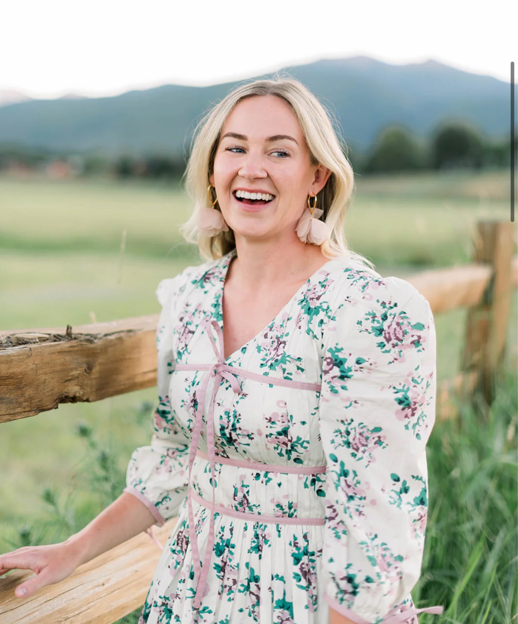 The most beautiful floral dress