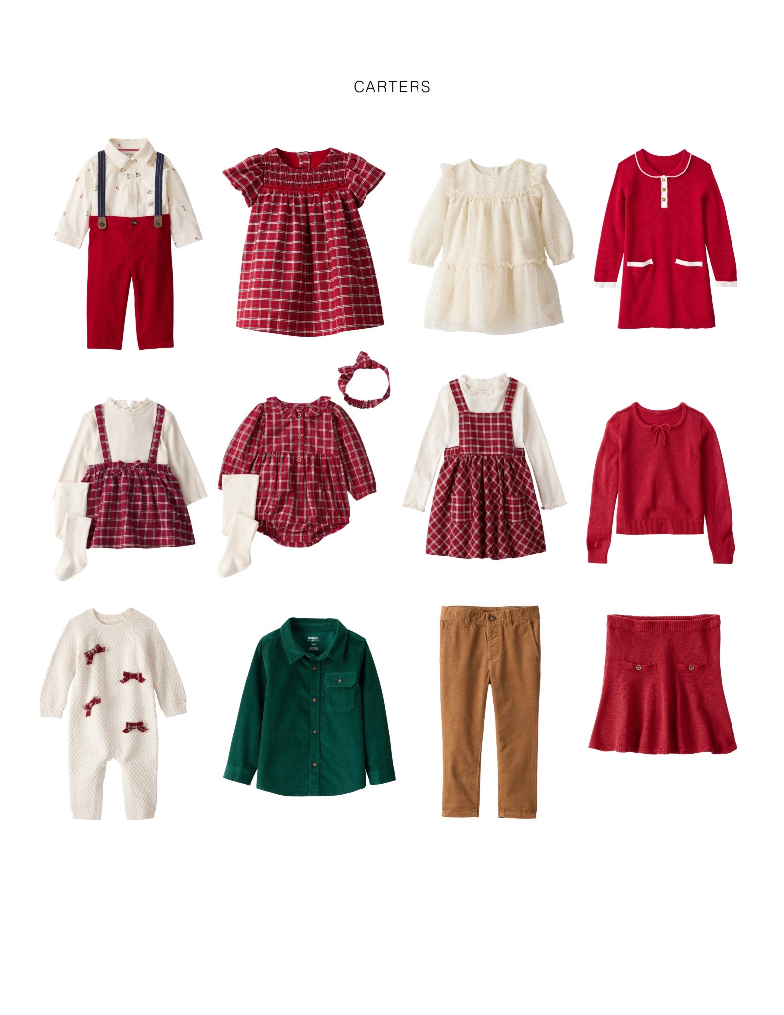 Believe it or not the Magical Santa Experience is right around the corner, I know it takes time to scour the internet and shopping malls searching for the perfect outfit for your little one(s) to meet Santa in… Let us take that stress off your plate, we’ve curated an entire style guide with outfits for the whole family. Check out some of our favorites from Carters (sizes ranging from newborn to 14 years) 

#LTKFamily #LTKSeasonal