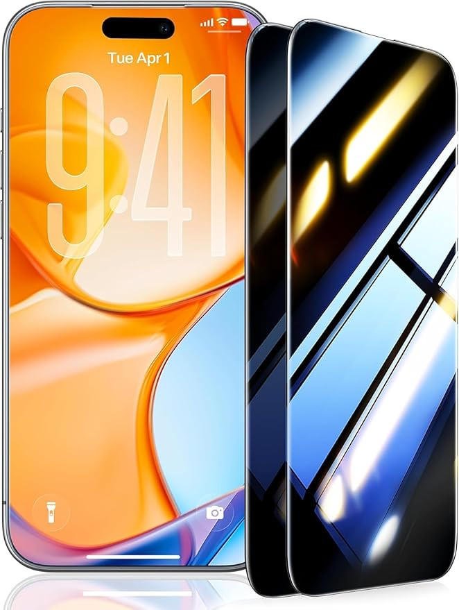 UltraGlass TOP 9H+ Armor for iPhone 17 Pro Max Privacy Screen Protector [NO.1 Military Grade Shat... | Amazon (US)