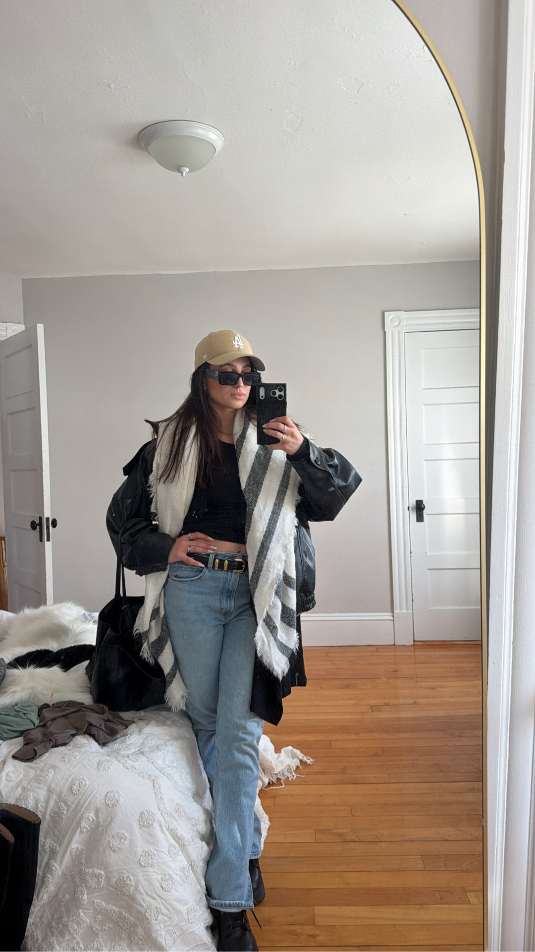 Dressing for a cold weather day in Boston 
