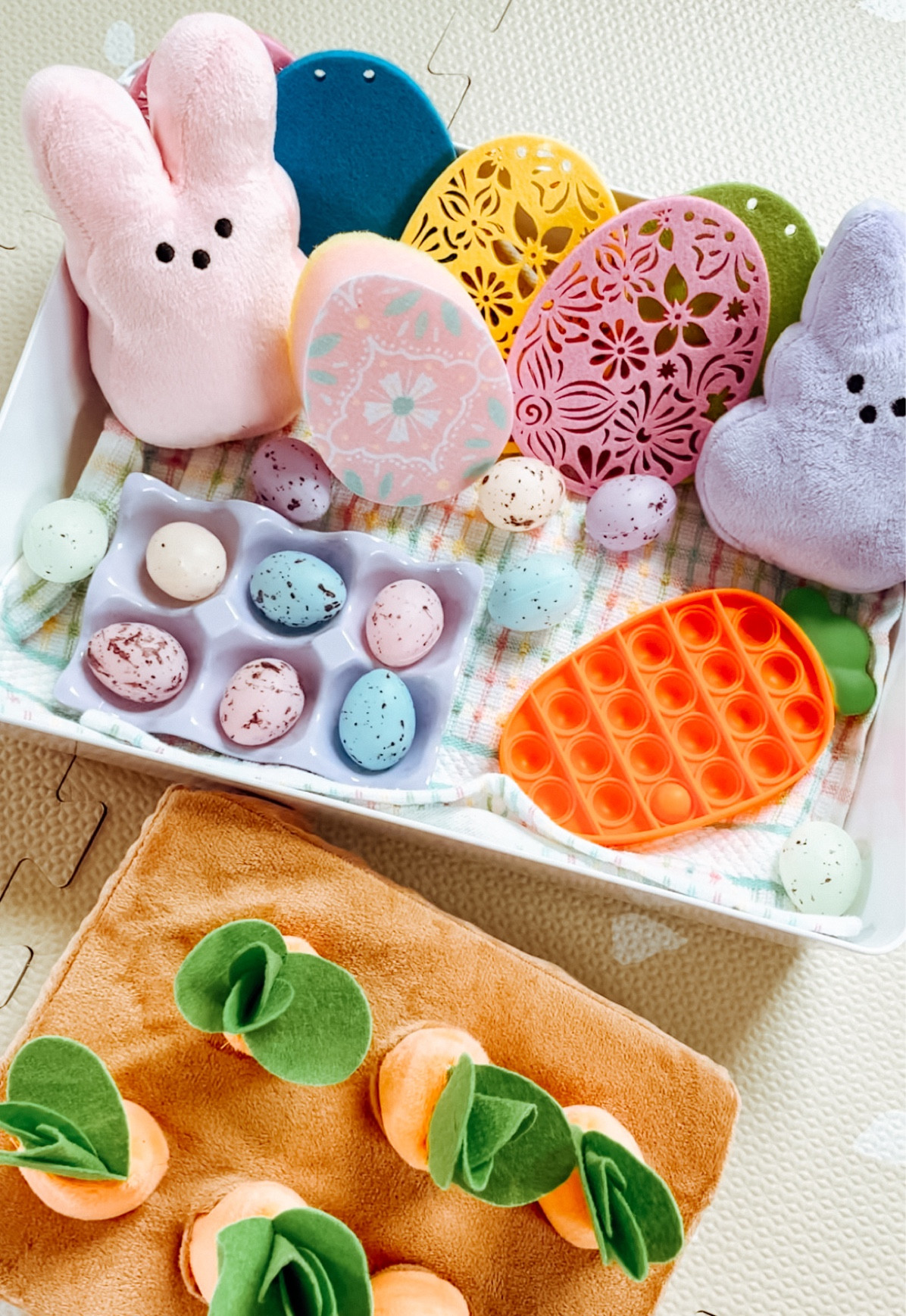 Easter sensory bin & toy ideas 🥕

#hobbylobbyfind
#targetfind
#amazonfind
#targeteaster
#easterfind
#eastertoy
#eastersensorybin
#sensorybin

#LTKbaby #LTKkids #LTKSeasonal