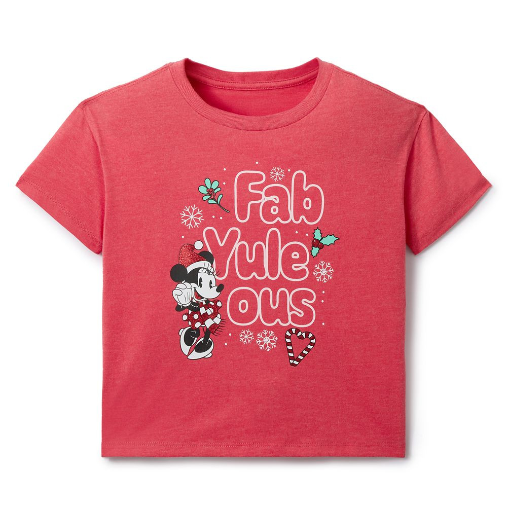 Minnie Mouse ''Fab Yule Ous'' T-Shirt for Girls | Disney Store