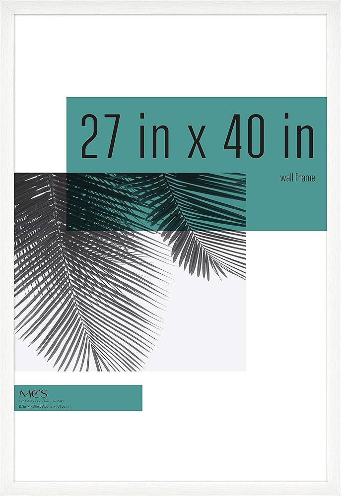 MCS Studio Gallery Frame, White Woodgrain, 27 x 40 in , Single | Amazon (US)