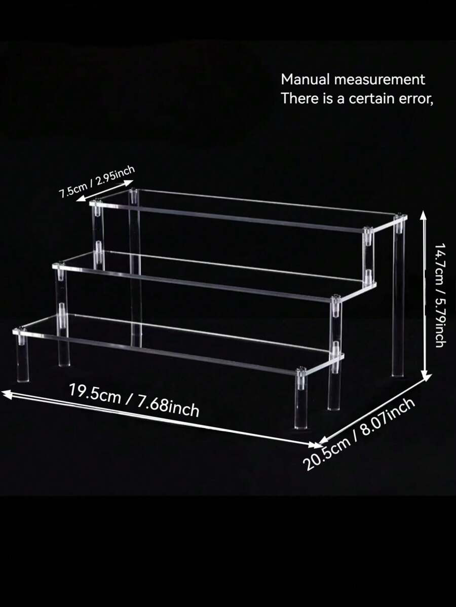 1pc-Acrylic Cosmetics Organizer, Multi-Layer Transparent Display Stand, Suitable For Perfume, Ski... | SHEIN