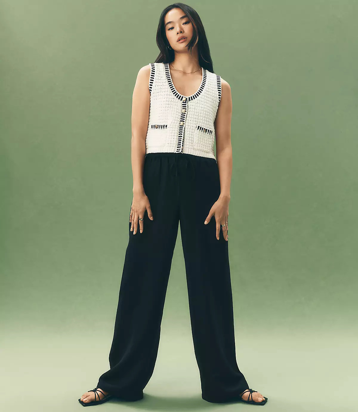 Sawyer Pull On Pants in Linen Blend | LOFT