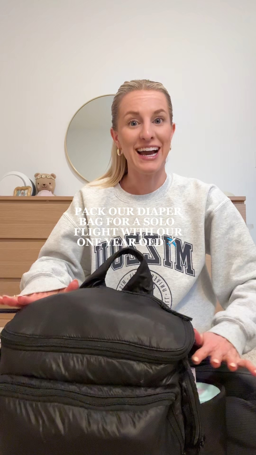 What I packed in our diaper bag for a solo flight with my one year old ✈️ 

#LTKKids #LTKFamily #LTKBaby