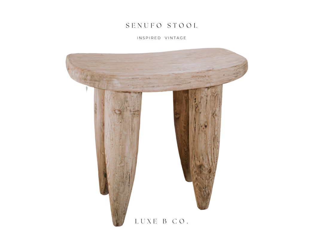 Senufo Stool Side End Table Vintage Inspired African Hand - Etsy | Etsy (US)