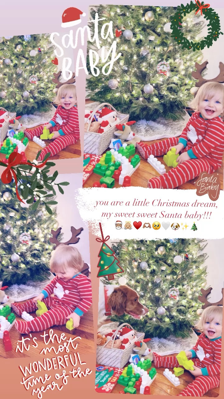 you are a little Christmas dream, my sweet sweet Santa baby!!! 
🎅🏽👼🏼♥️🫶🏽🥹🤍🐶✨🎄

#LTKSeasonal #LTKbaby #LTKHoliday