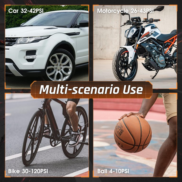 Ophanie Cordless Portable Tire Inflator - 160 Psi Digital Pressure Gauge,Air Compressor for Car T... | Walmart (US)