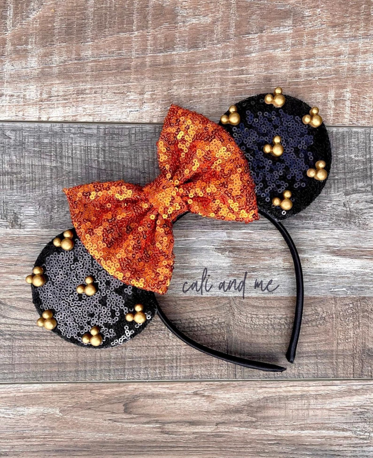 Halloween Mouse Ears, Pearl Minnie Ears, Mickey Mouse Ears, Minnie Pearl Mouse Ears, Mouse Ears, ... | Etsy (Global)