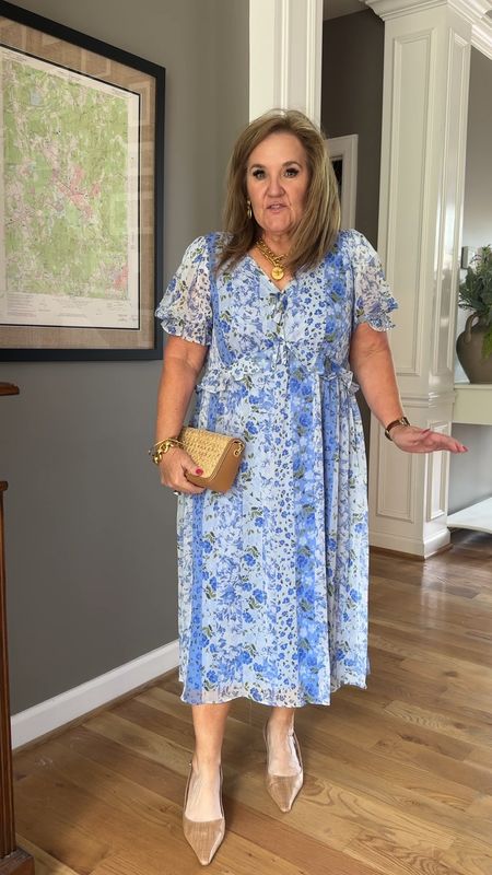 If you’re looking for pretty and romantic this dress is it. Very loose fitting in my larger size. Go smaller size if you wanted fitted. Wearing an XL

available in several prints, I just love it.

Mother’s Day dress wedding guest dress baby shower 

#LTKwedding #LTKfindsunder50 #LTKover40