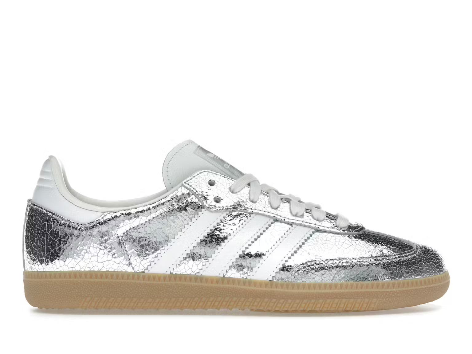 adidas Samba OGSilver Metallic Cracked Leather (Women's) | StockX