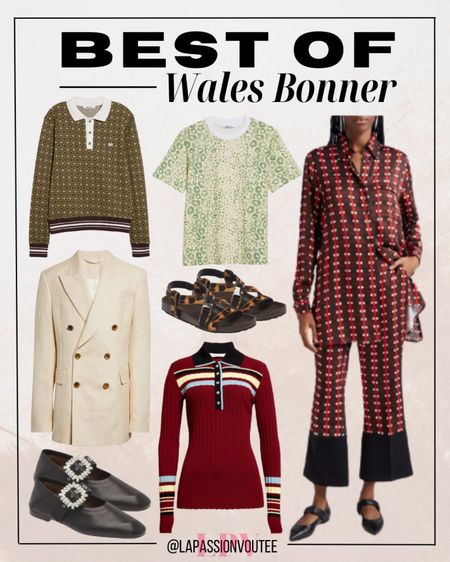 Discover the epitome of elegance and cultural reverence with Wales Bonner's fashion collection. Each piece exudes sophistication and pays homage to diverse heritages, blending traditional craftsmanship with contemporary aesthetics. Experience the pinnacle of sartorial excellence and redefine your style with the Best of Wales Bonner.

#LTKstyletip #LTKSeasonal