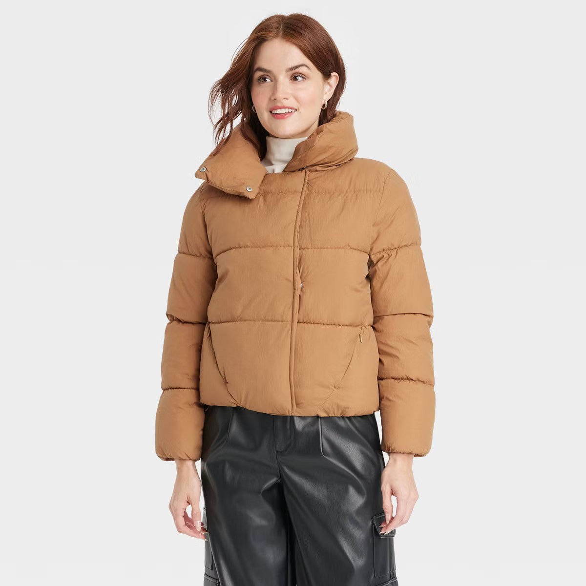 Women's Short Relaxed Puffer Jacket - A New Day™ | Target