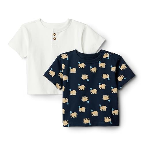 Amazon Essentials x Sofia Grainge Toddlers and Baby Boys' Cotton Short Sleeve Crewneck T-Shirts, ... | Amazon (US)