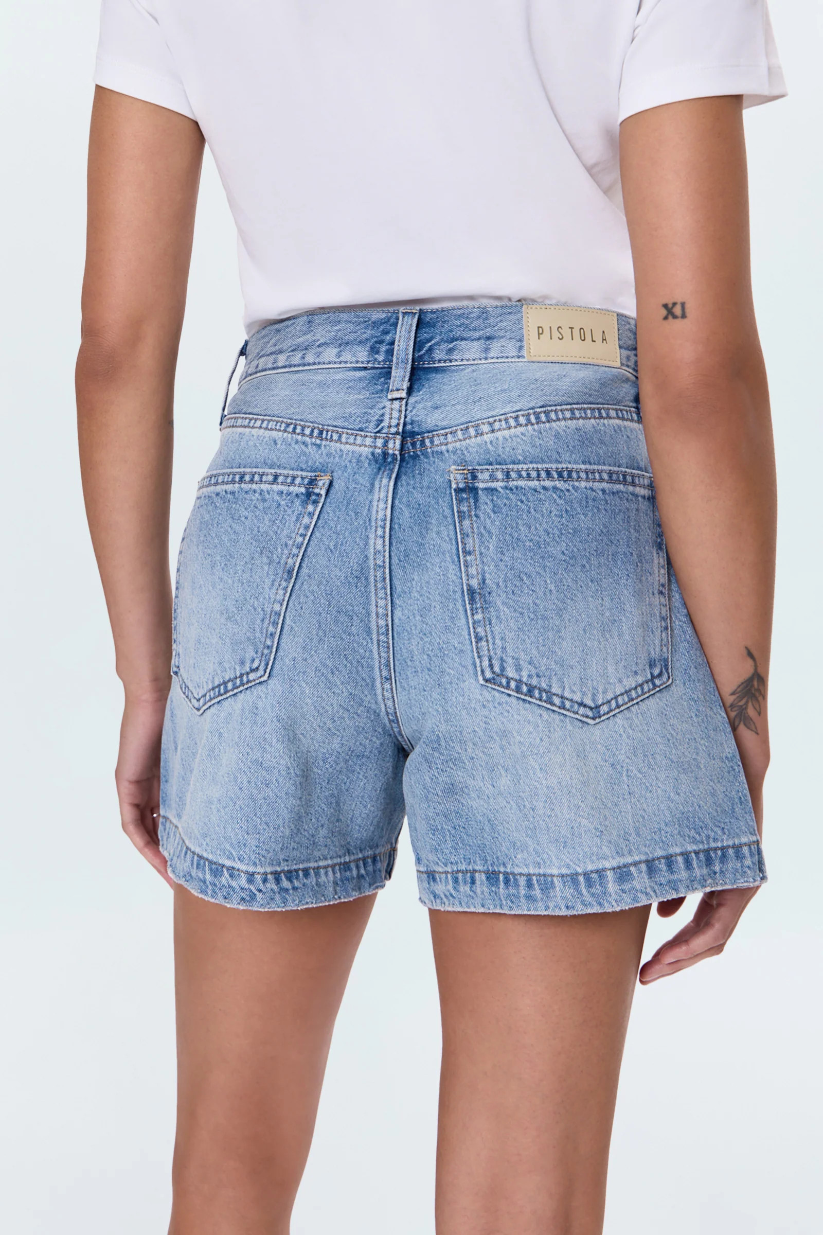 Saige High Rise Short - French Riviera | Pistola Denim