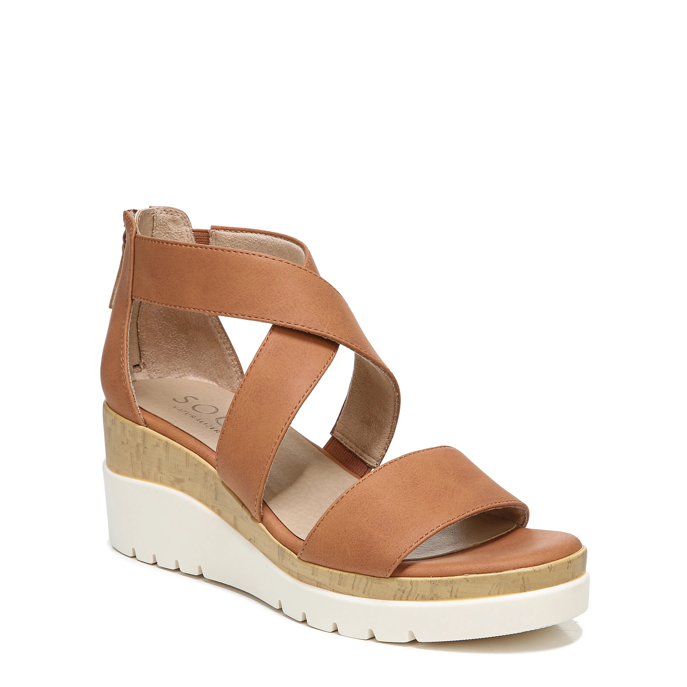 SOUL Naturalizer Womens Goodtimes Strappy Wedge Casual Sandals - Medium & Wide Width | Walmart (US)