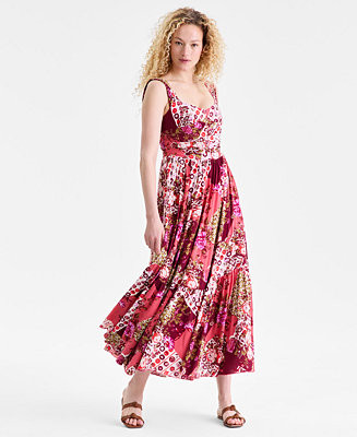 Women's Sasha Sleeveless Scoop Neck Maxi Dress | Macy's