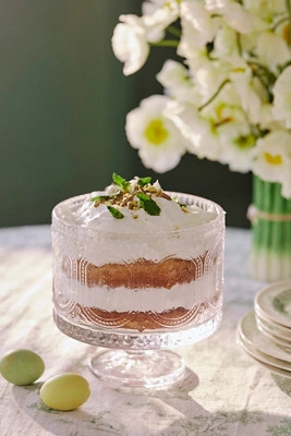 Embossed Bunny Glass Trifle Dish | Anthropologie (US)