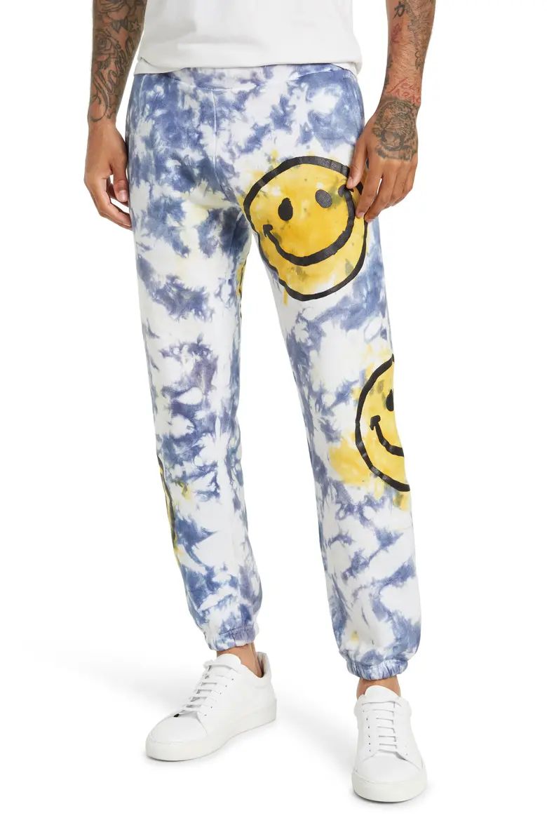 MARKET Men's Smiley Sun Tie Dye Cotton Sweatpants | Nordstrom | Nordstrom
