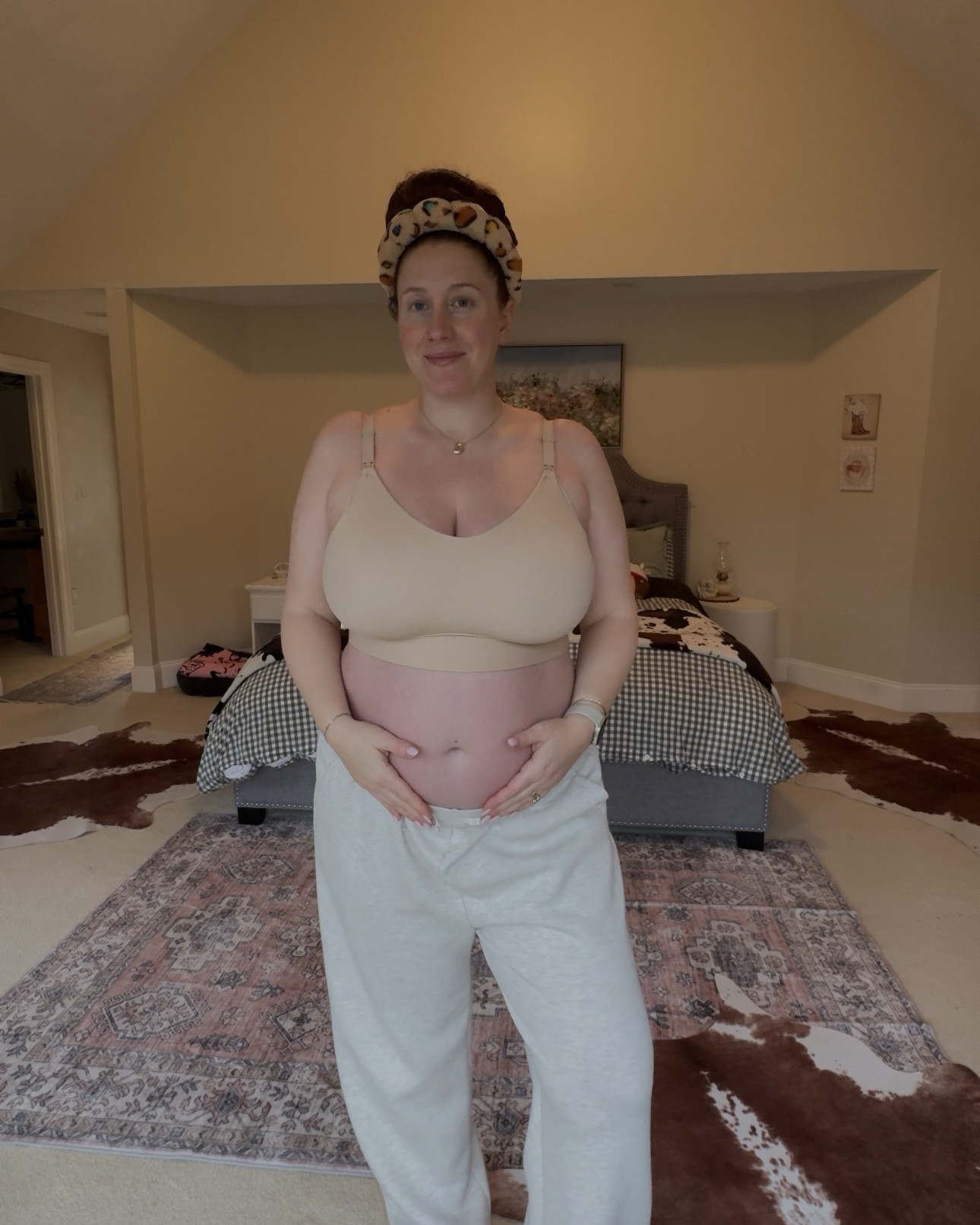Can’t live without these — this nursing bra from Harper wild — the only one I found that fits. I got a 3XL so I have room to grow. Then this super stretchy pregnancy jumpsuit (you don’t need to size up in my opinion) and this non maternity but bump friendly sweat set! So cozy and comfy I got a size 2XL 

#LTKmomlife #LTKBump #LTKMidsize