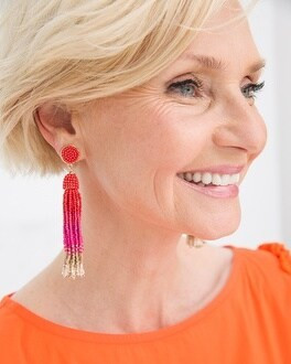 Seedbead Tassel Earrings | Chico's