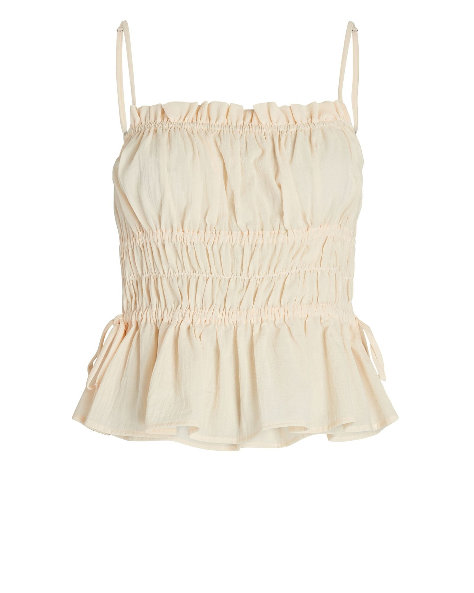Anita Smocked Poplin Tank Top | INTERMIX