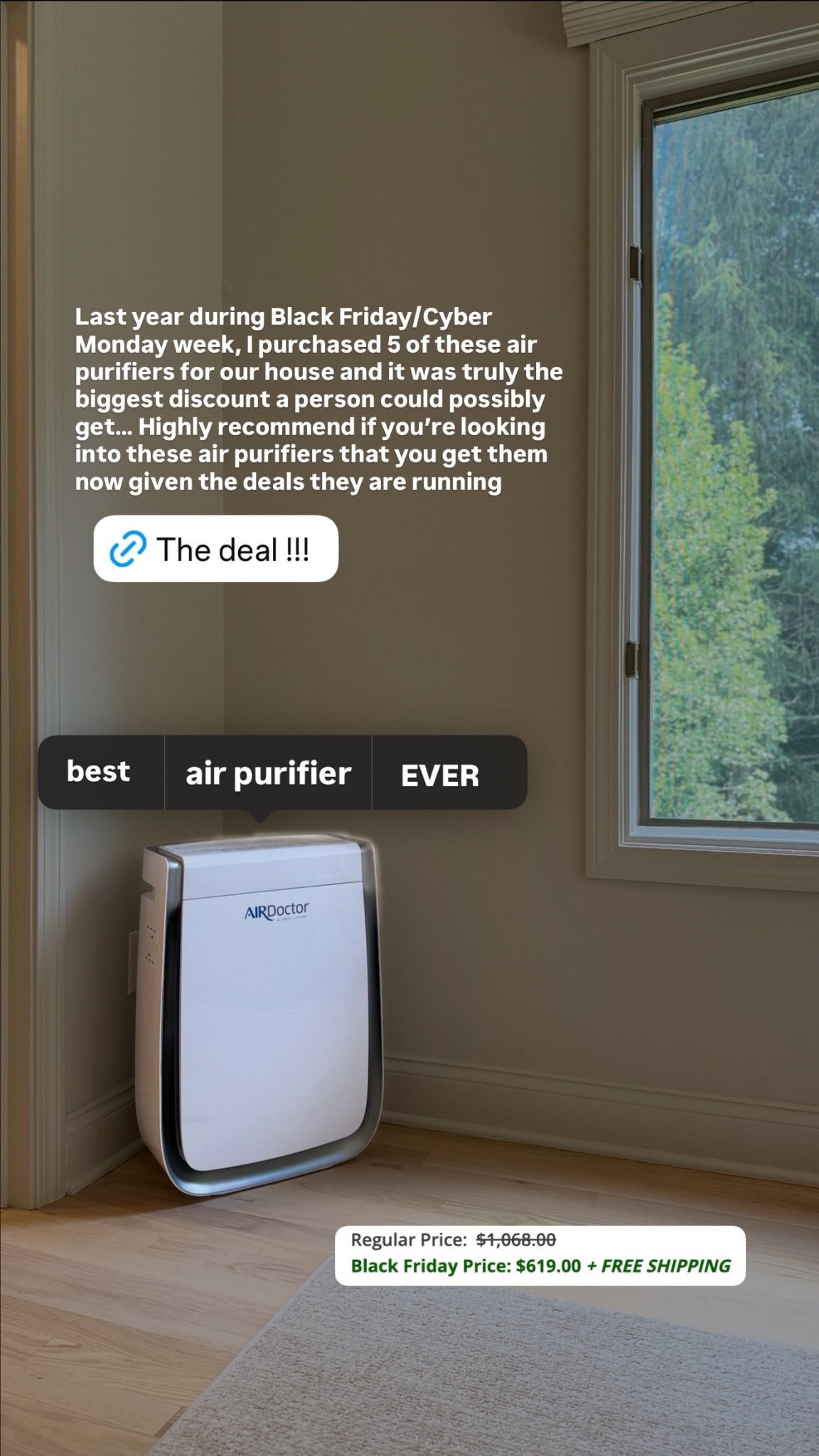 Best air purifier ever!

#LTKHome #LTKCyberWeek #LTKSaleAlert