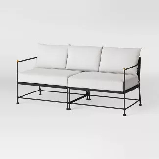 Midway Metal Patio Sofa - Black - Threshold™ designed with Studio McGee | Target