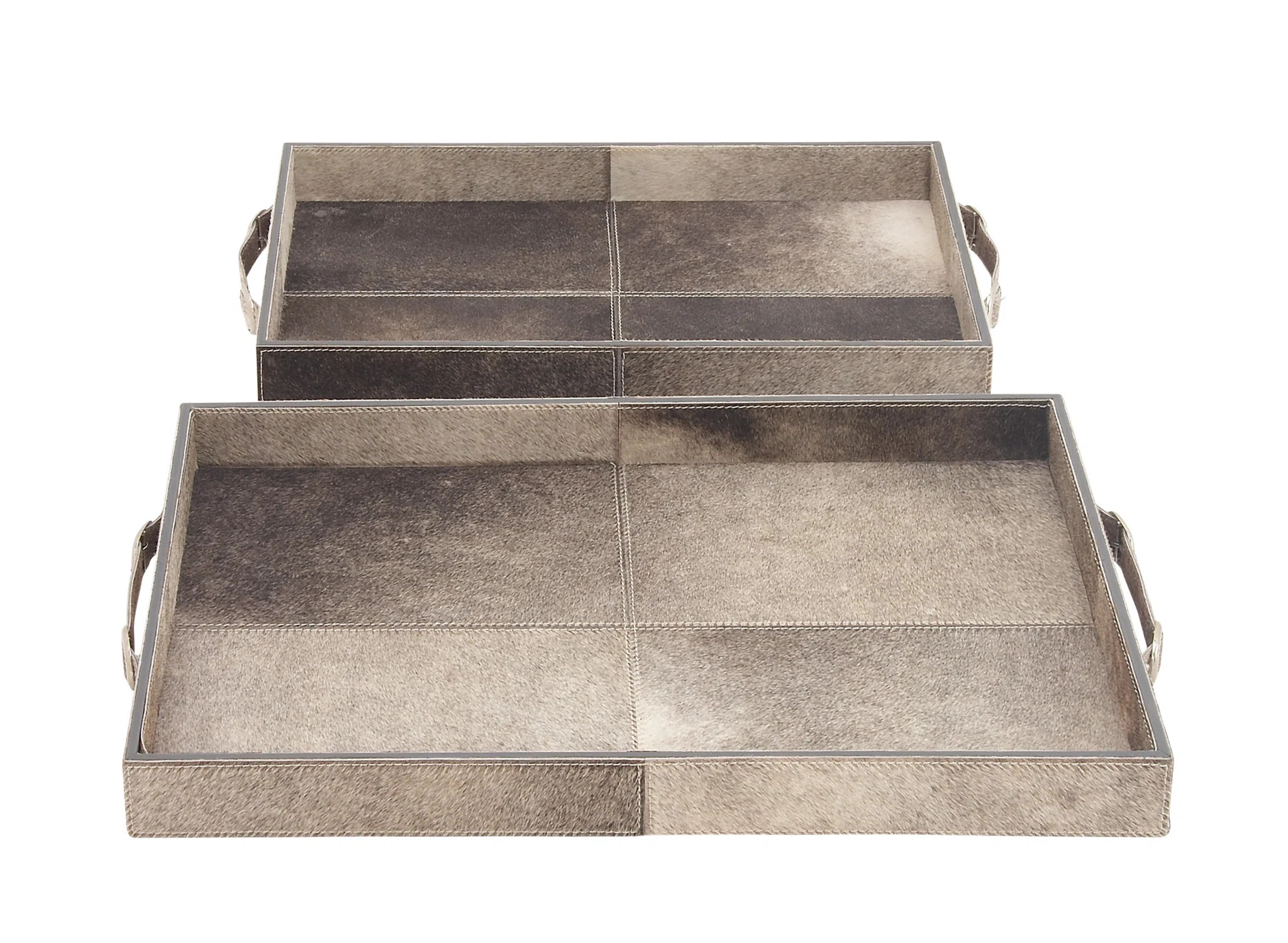Foundry Select Arabella Leather 2 Piece Coffee Table Tray Set | Wayfair | Wayfair North America