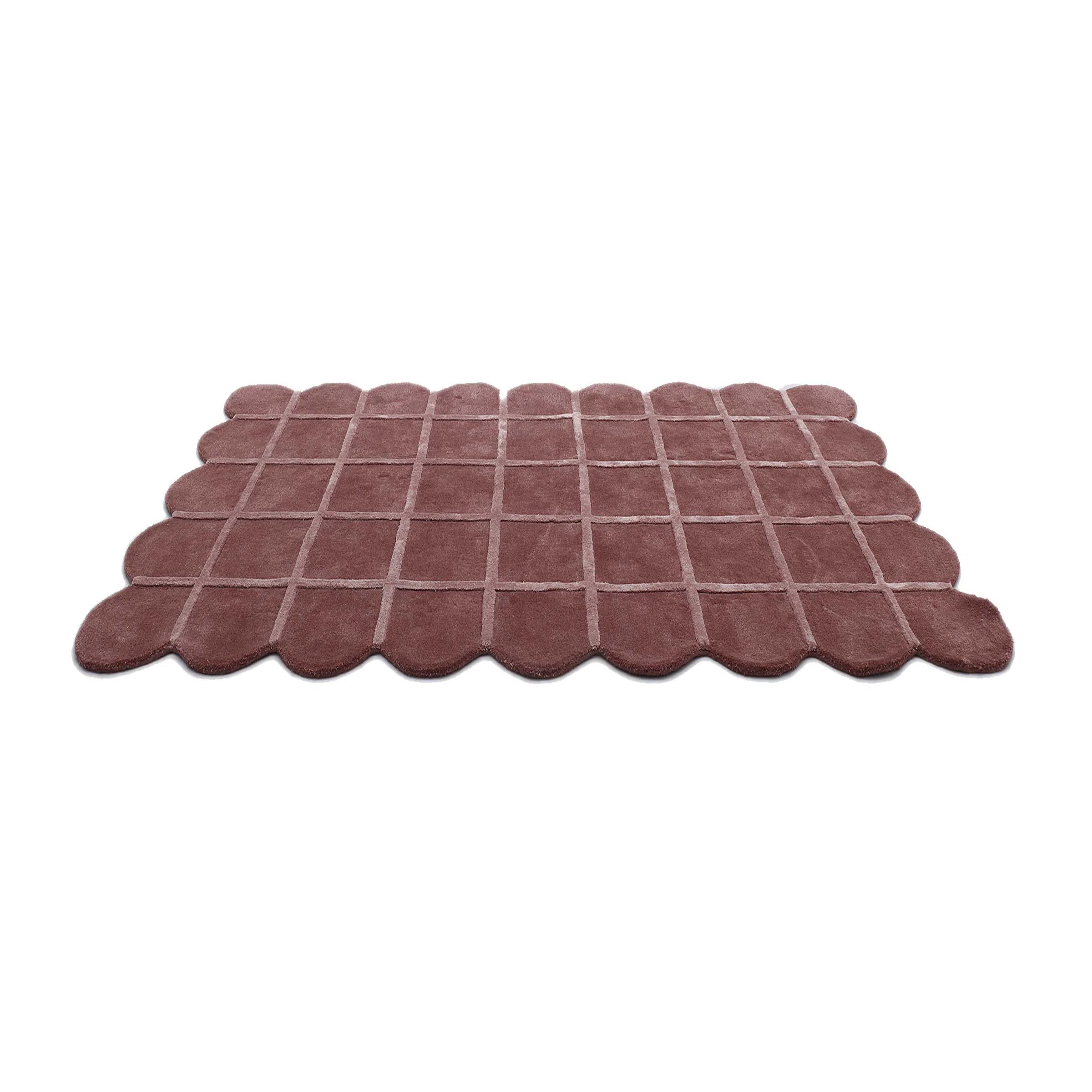 Geometric Area Rug in Red | Perigold