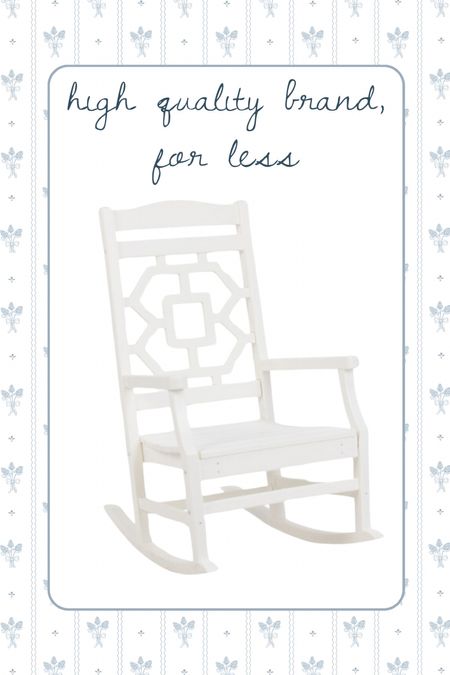 So excited for this unique style rocking chair!

#LTKHome #LTKSaleAlert