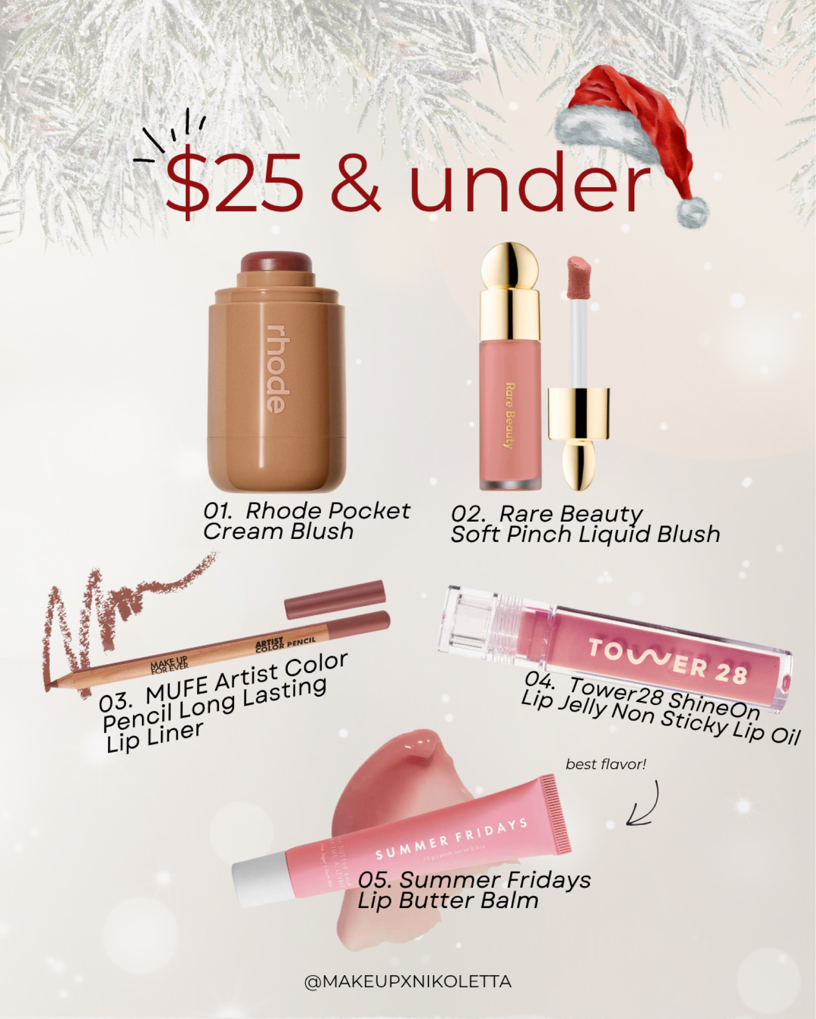 Beauty gift ideas under $25 💋🎄

#LTKSeasonal #LTKfindsunder50 #LTKbeauty